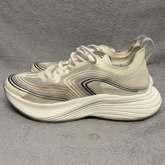 APL Streamline Womens 9 Ivory Clear Black Cushion Running Sneaker Shoe Comfort - Picture 4 of 11